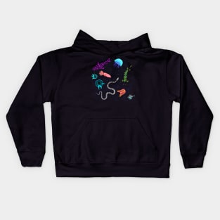 Bioluminescent Ocean Sea Creatures Kids Hoodie